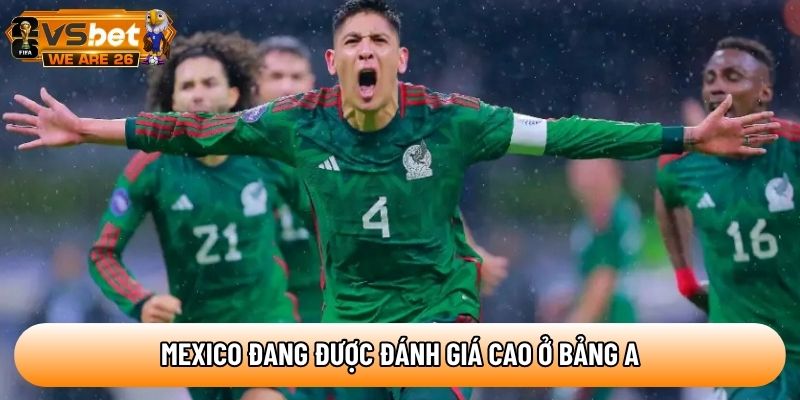 Mexico đang được đánh giá cao ở bảng A